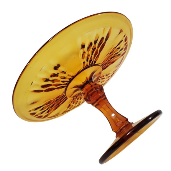 Vintage Indiana Glass Mt. Vernon Pedestal Cake Plate Stand - Picture 3 of 6